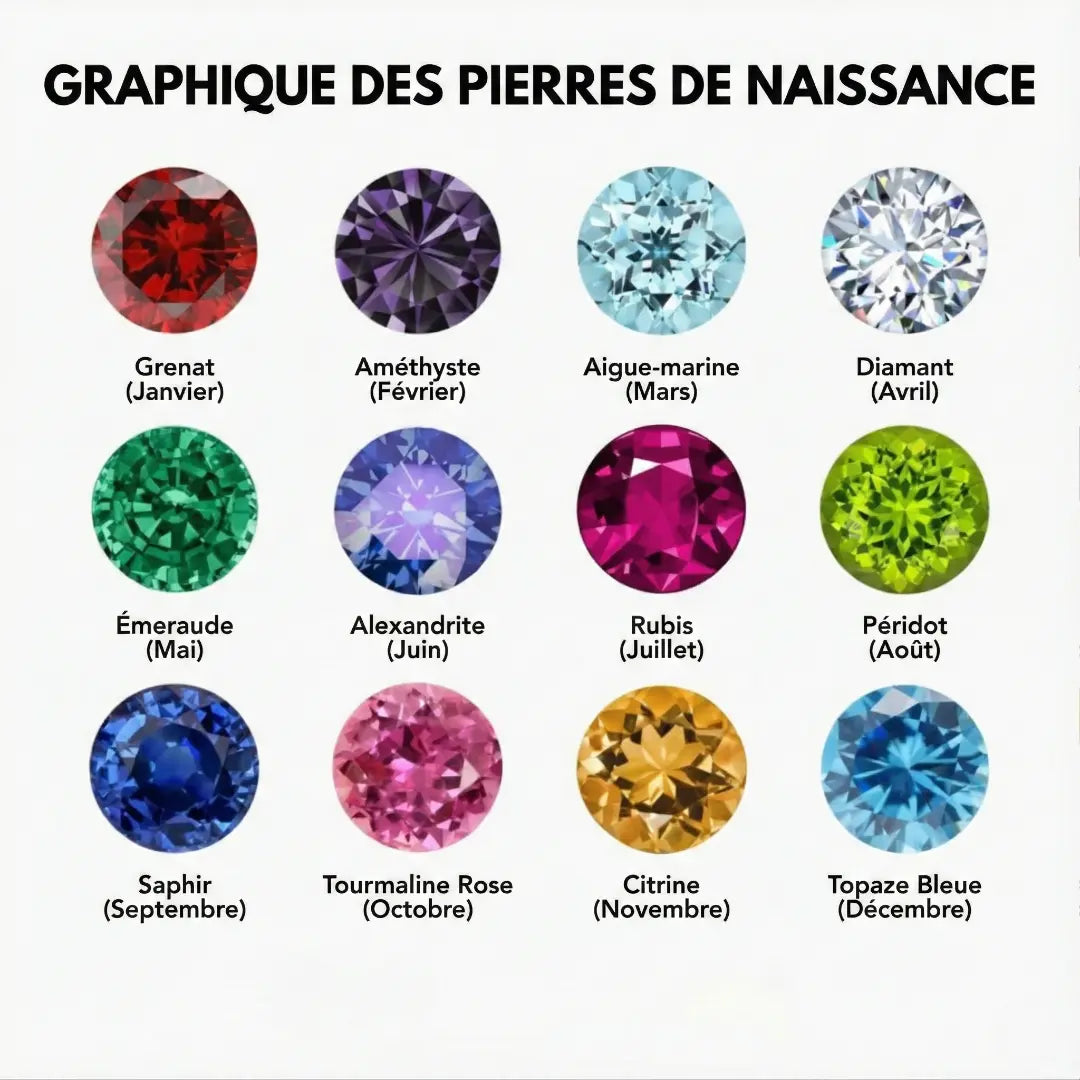 Bracelet Perlé Pierre de Naissance & Croix