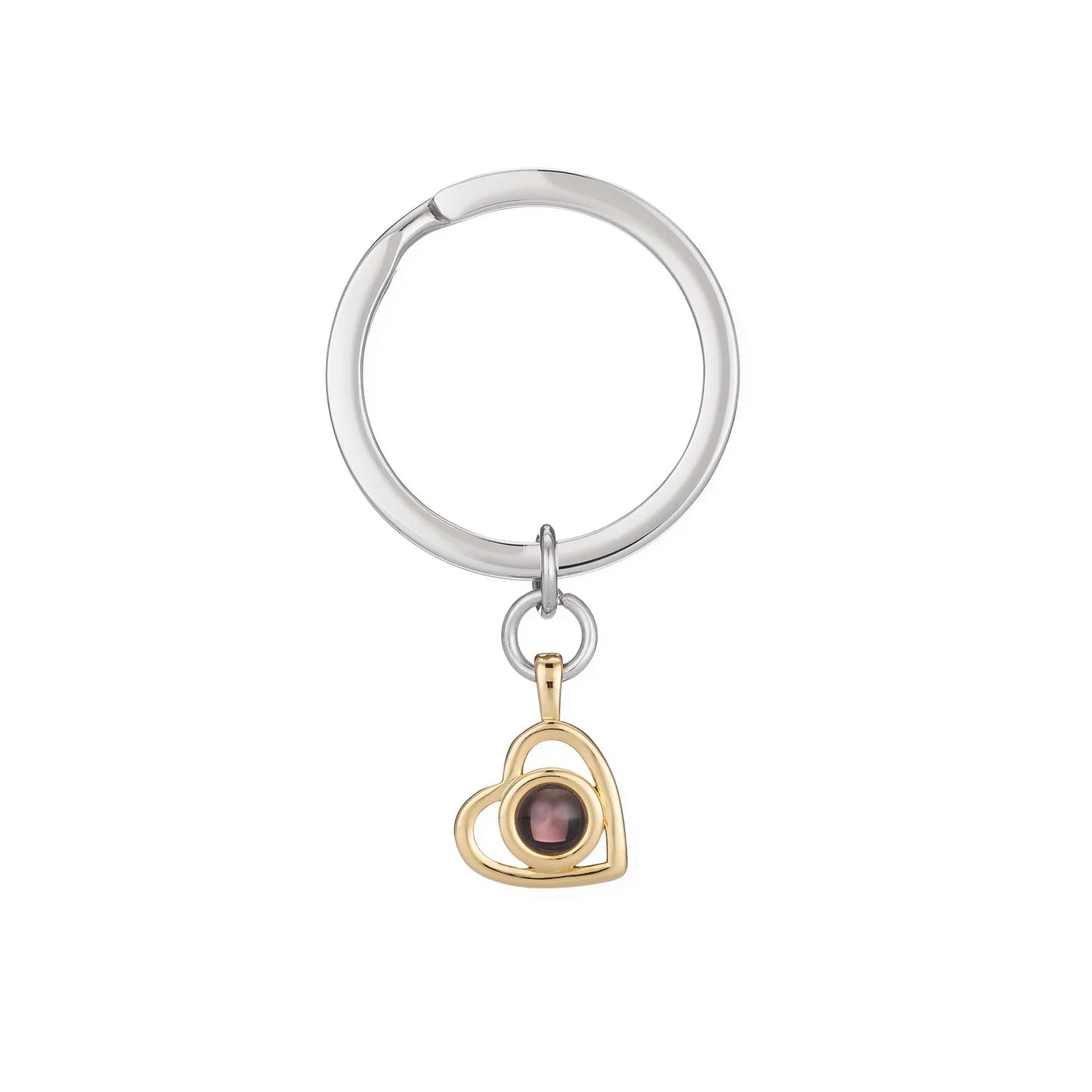 Porte-clés Cœur Photo Personnalisé