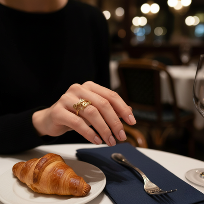 Bague Duo Prénoms Entrelacés
