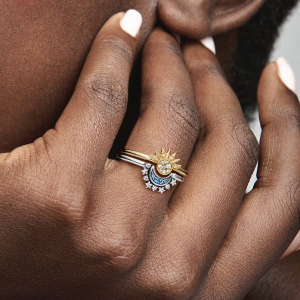 Bagues Duo Céleste - Soleil & Lune