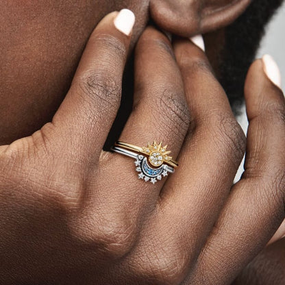 Bagues Duo Céleste - Soleil & Lune