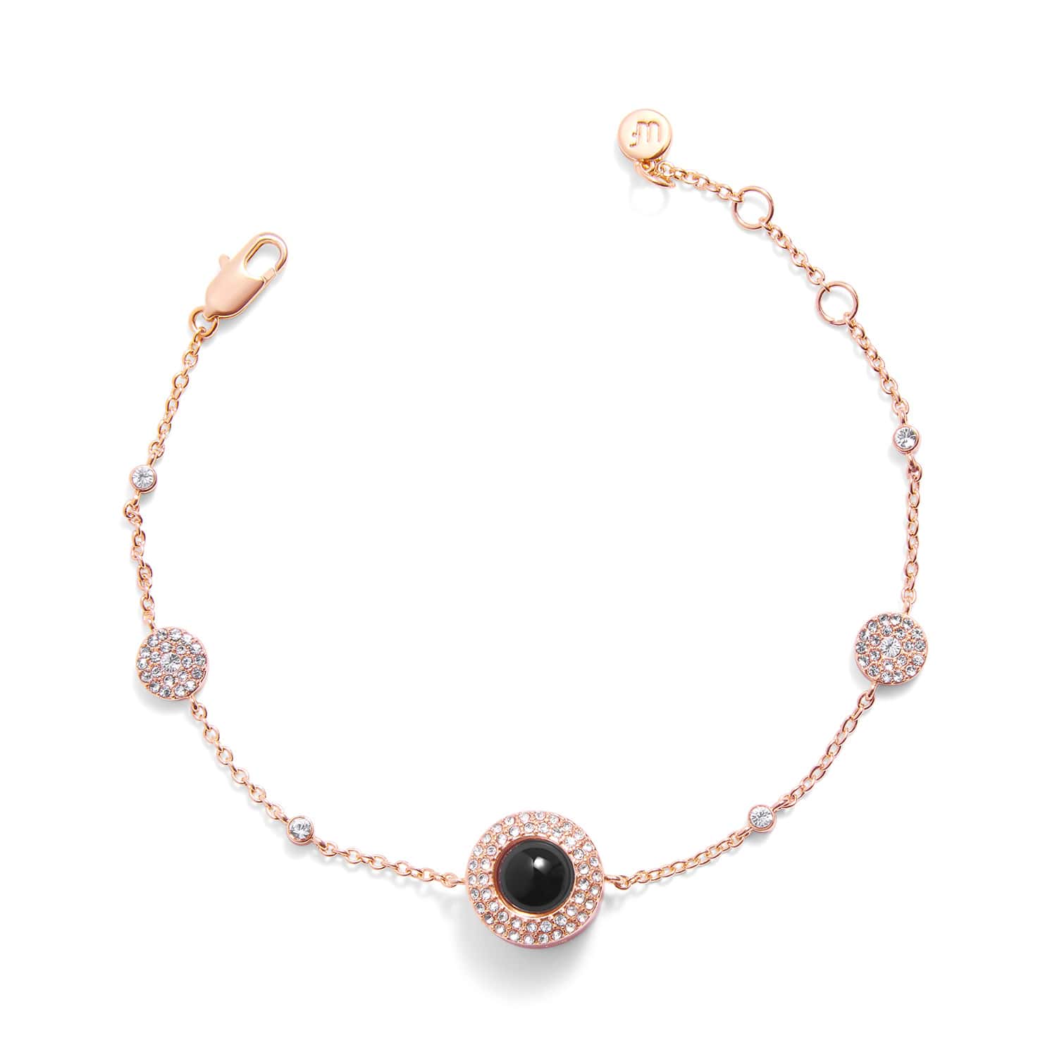 Bracelet Cercle Pavé - Photo Personnalisée