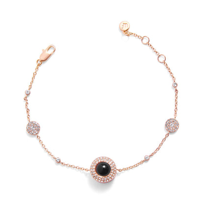 Bracelet Cercle Pavé - Photo Personnalisée