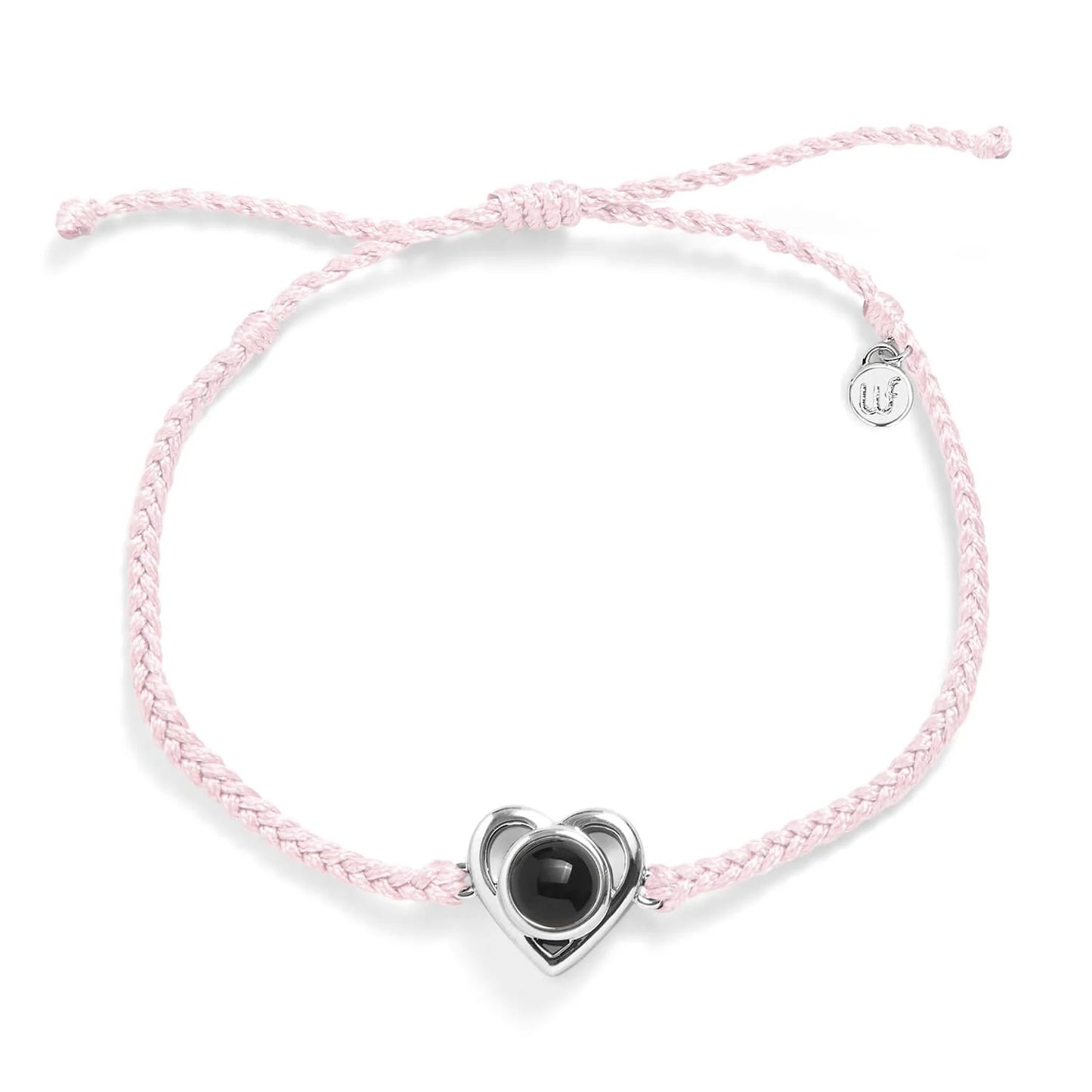 Bracelet Cordon Cœur Photo Personnalisé