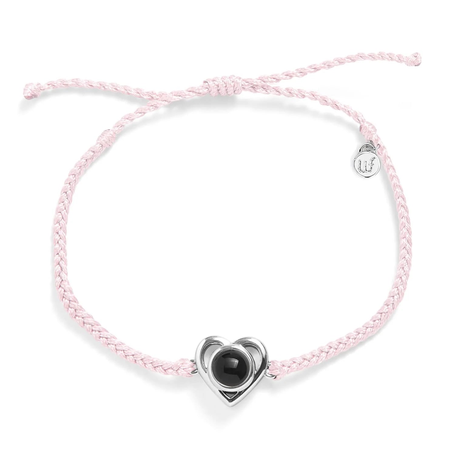 Bracelet Cordon Cœur Photo Personnalisé