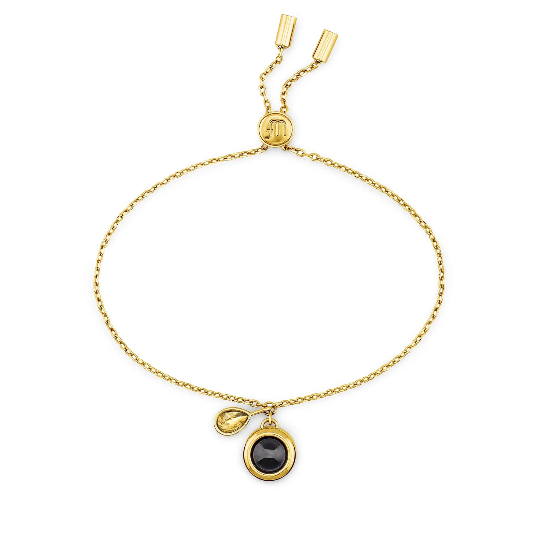 Bracelet Coulissant Pierre de Naissance & Photo