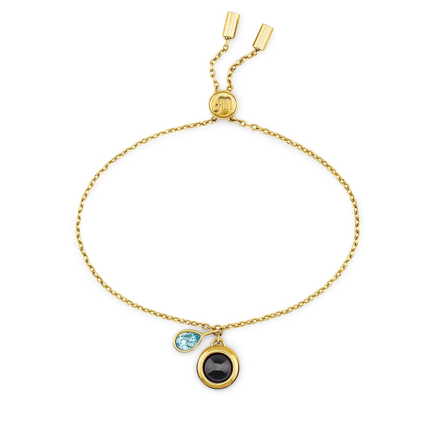 Bracelet Coulissant Pierre de Naissance & Photo