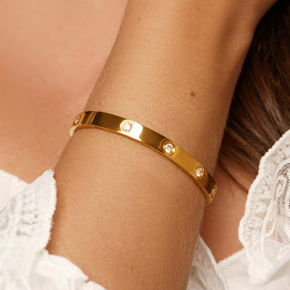 Bracelet Jonc Arianna - Pavé de Zirconium