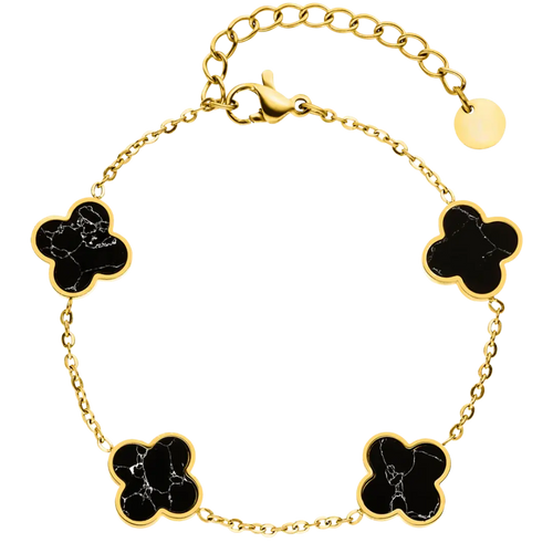 Bracelet Quatre Trèfles Marbrés