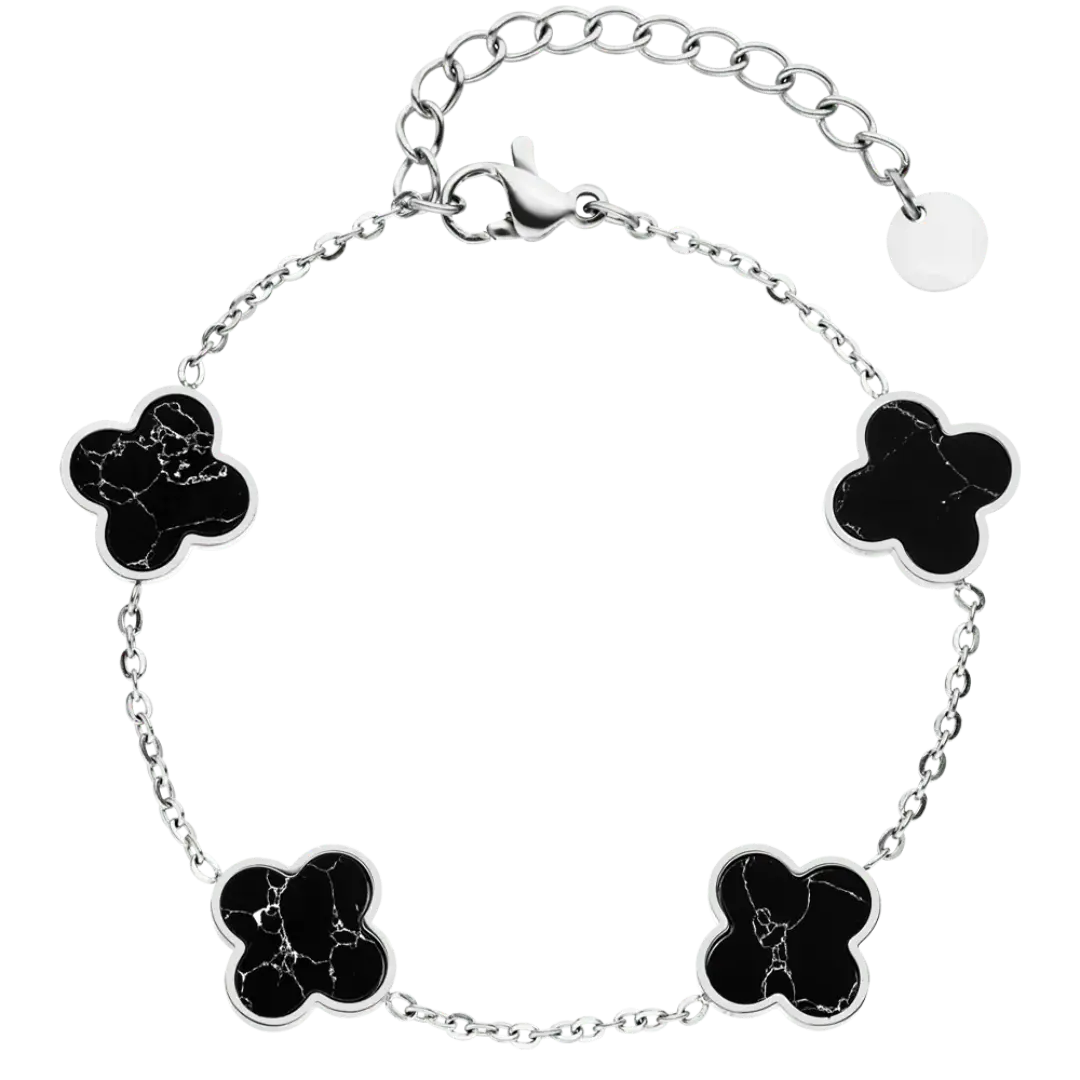 Bracelet Quatre Trèfles Marbrés