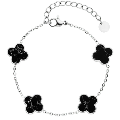 Bracelet Quatre Trèfles Marbrés