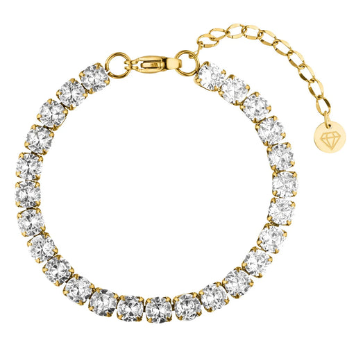 Bracelet Tennis – Plaqué Or 18K & Zircone