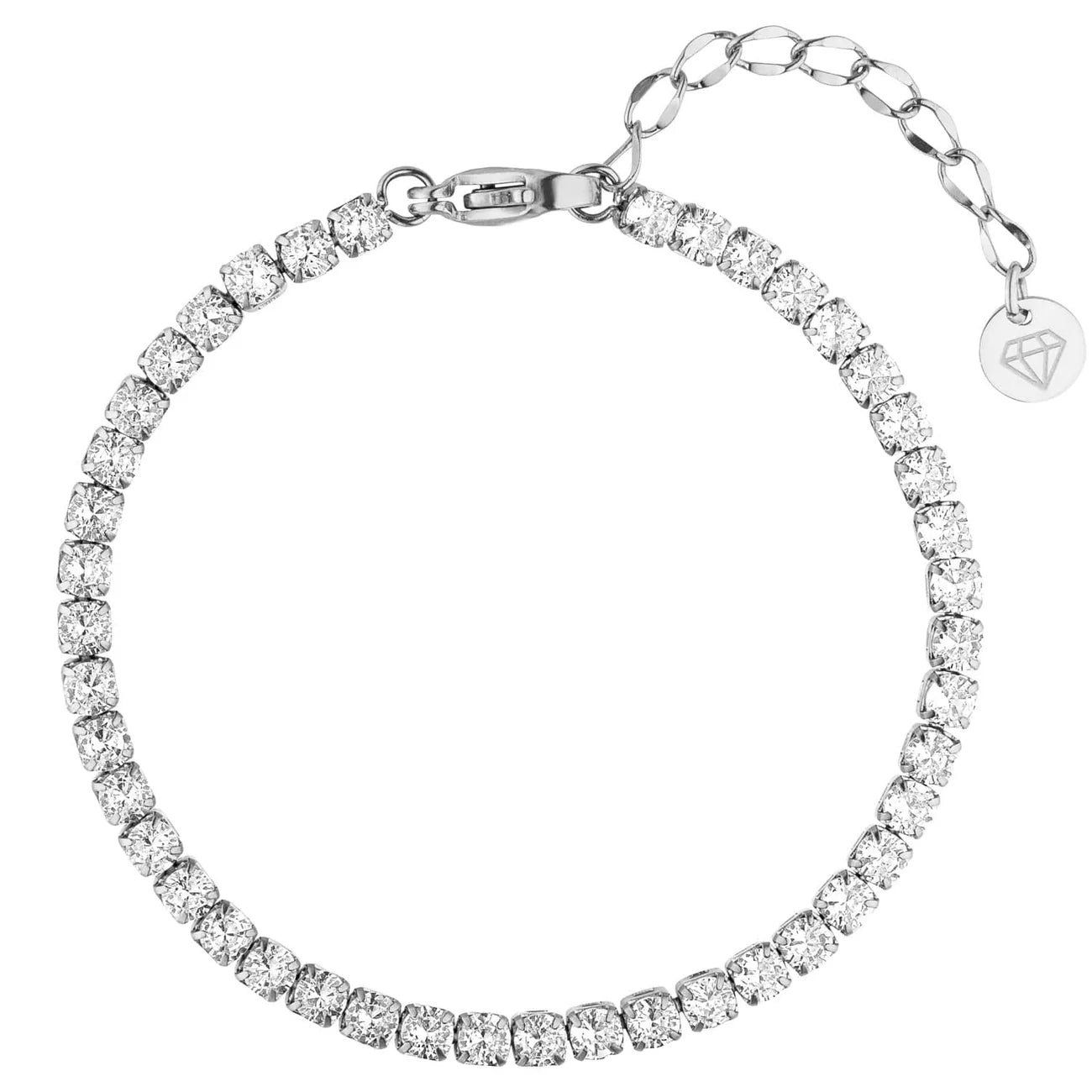 Bracelet Tennis – Plaqué Or 18K & Zircone