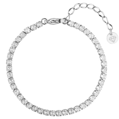 Bracelet Tennis – Plaqué Or 18K & Zircone
