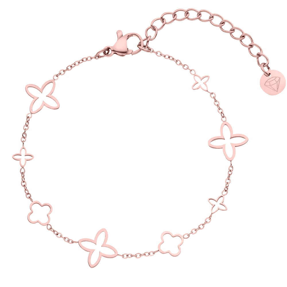 Bracelet Trèfle de Luxe – Plaqué Or 18K
