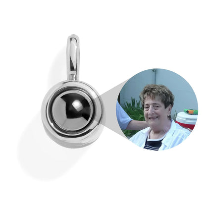 Charm Rond Photo Personnalisé - Clip
