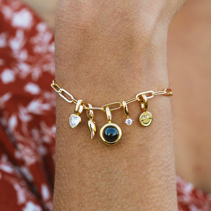 Charm Rond Photo Personnalisé - Clip