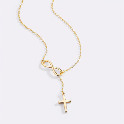 Collier Infini & Croix Sacrée