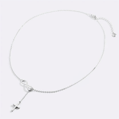 Collier Infini & Croix Sacrée