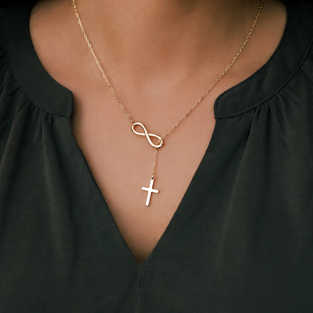 Collier Infini & Croix Sacrée