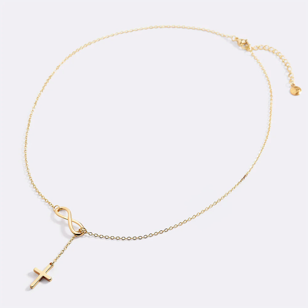 Collier Infini & Croix Sacrée
