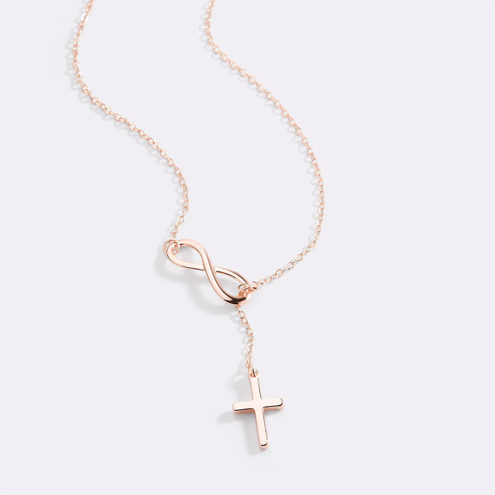 Collier Infini & Croix Sacrée