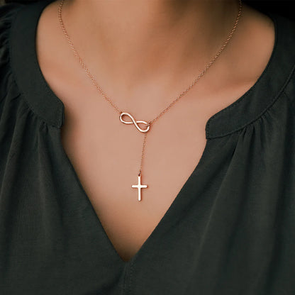 Collier Infini & Croix Sacrée