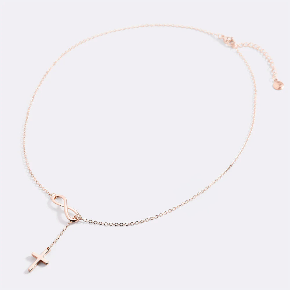 Collier Infini & Croix Sacrée