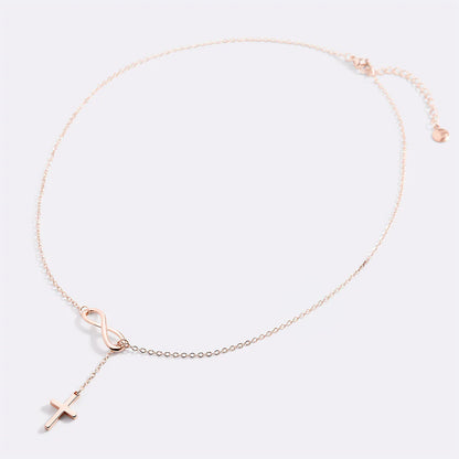 Collier Infini & Croix Sacrée