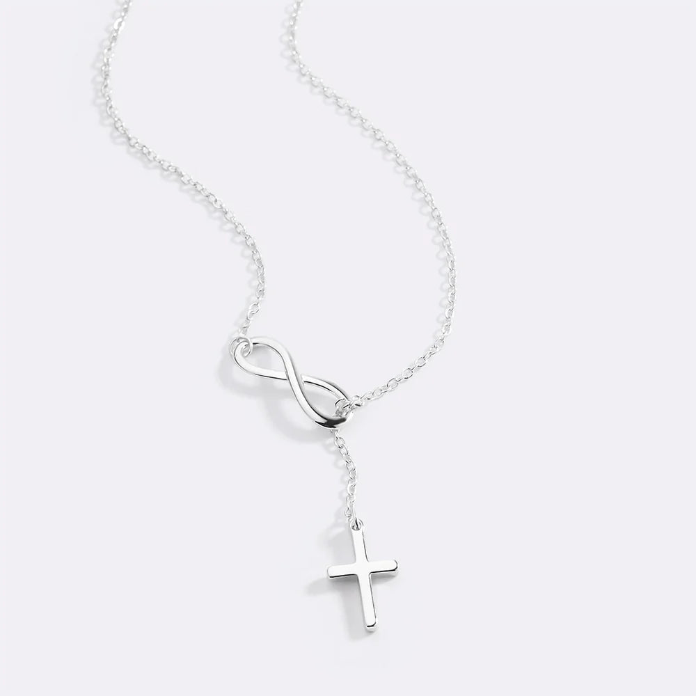 Collier Infini & Croix Sacrée