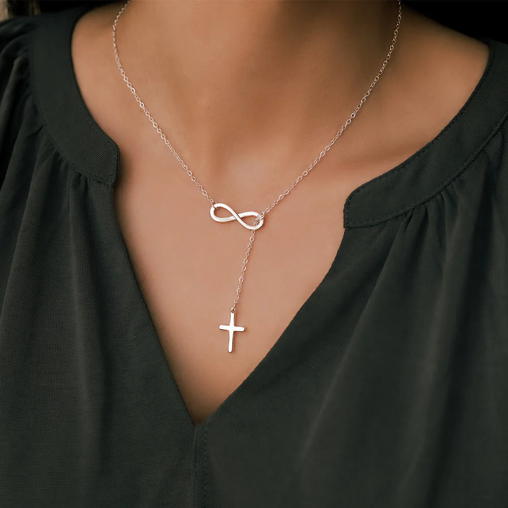 Collier Infini & Croix Sacrée