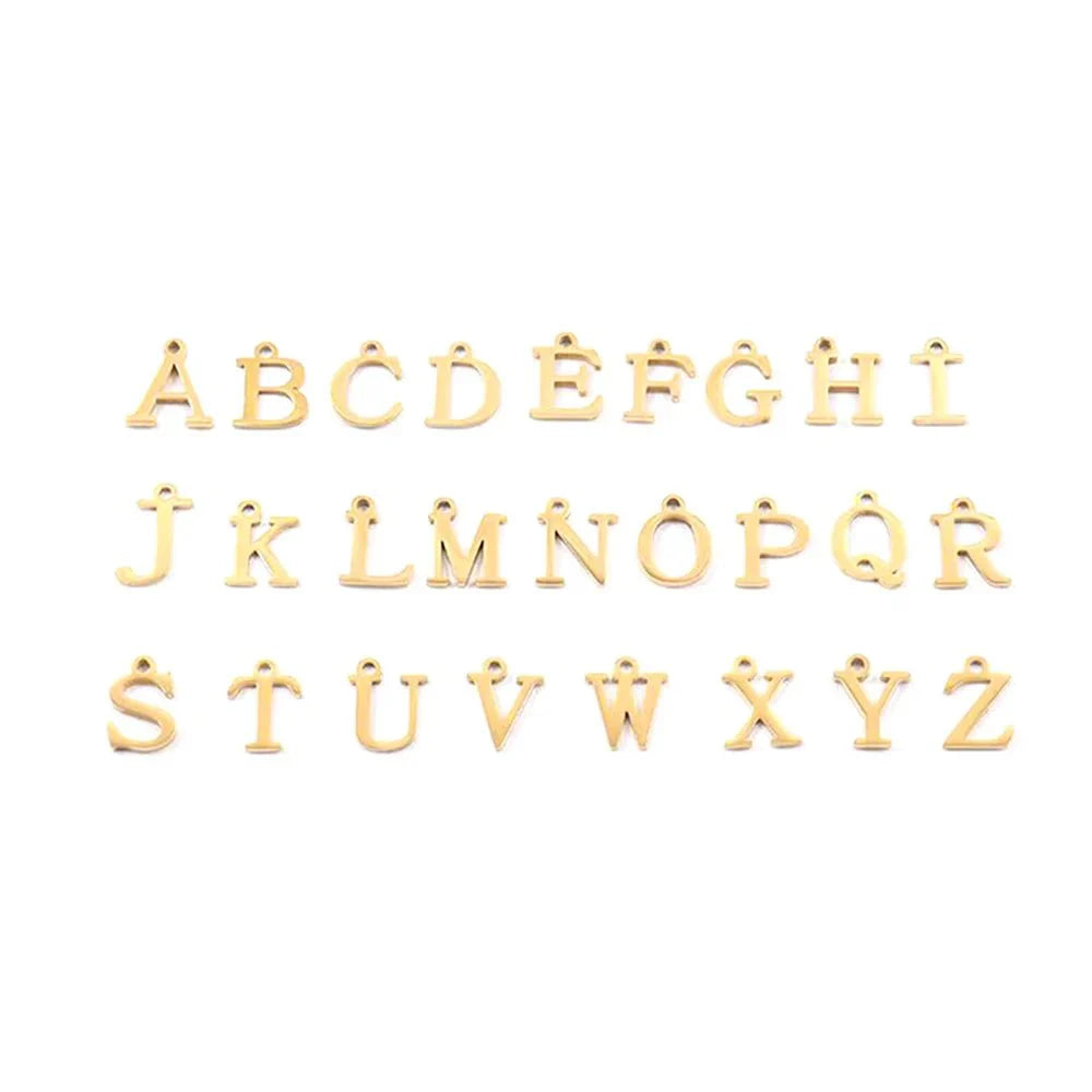 Collier Initiale Chaîne Trombone - Fermoir Cercle