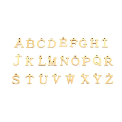 Collier Initiale Chaîne Trombone - Fermoir Cercle