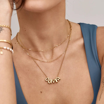 Collier Prénom Bulle Personnalisé