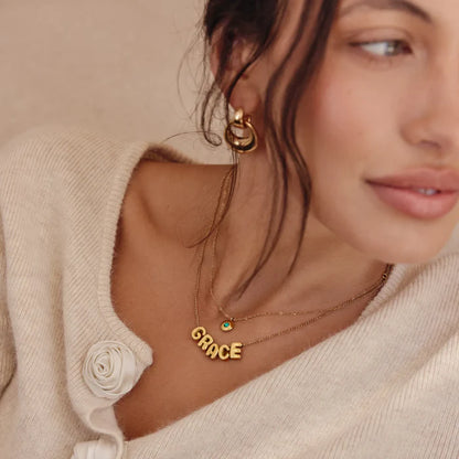 Collier Prénom Bulle Personnalisé