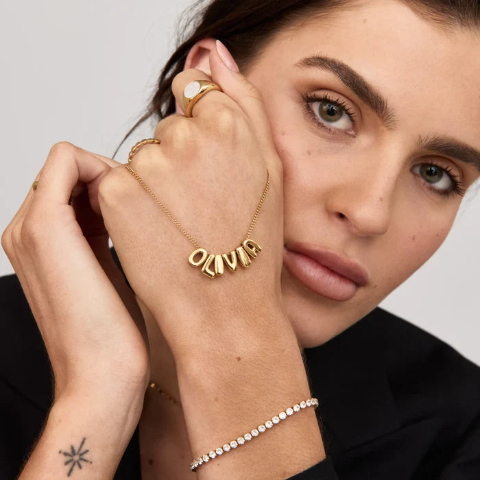 Collier Prénom Bulle Personnalisé