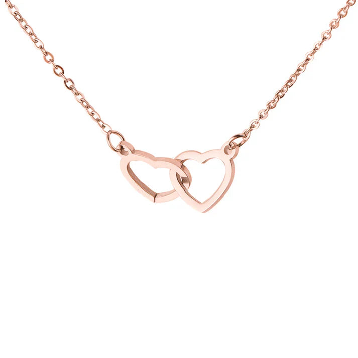 Collier Cœur Gravé avec Coffret Ourson de Roses