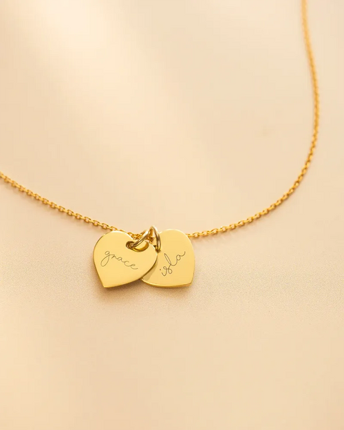 Collier Cœurs Entrelacés Personnalisé