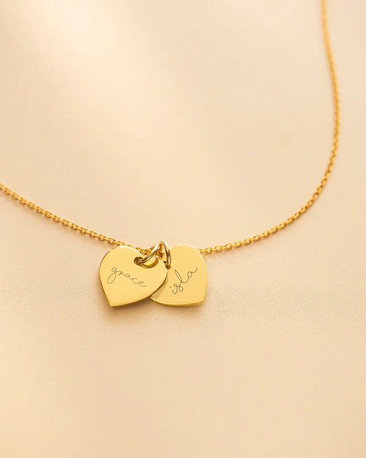 Collier Cœurs Entrelacés Personnalisé