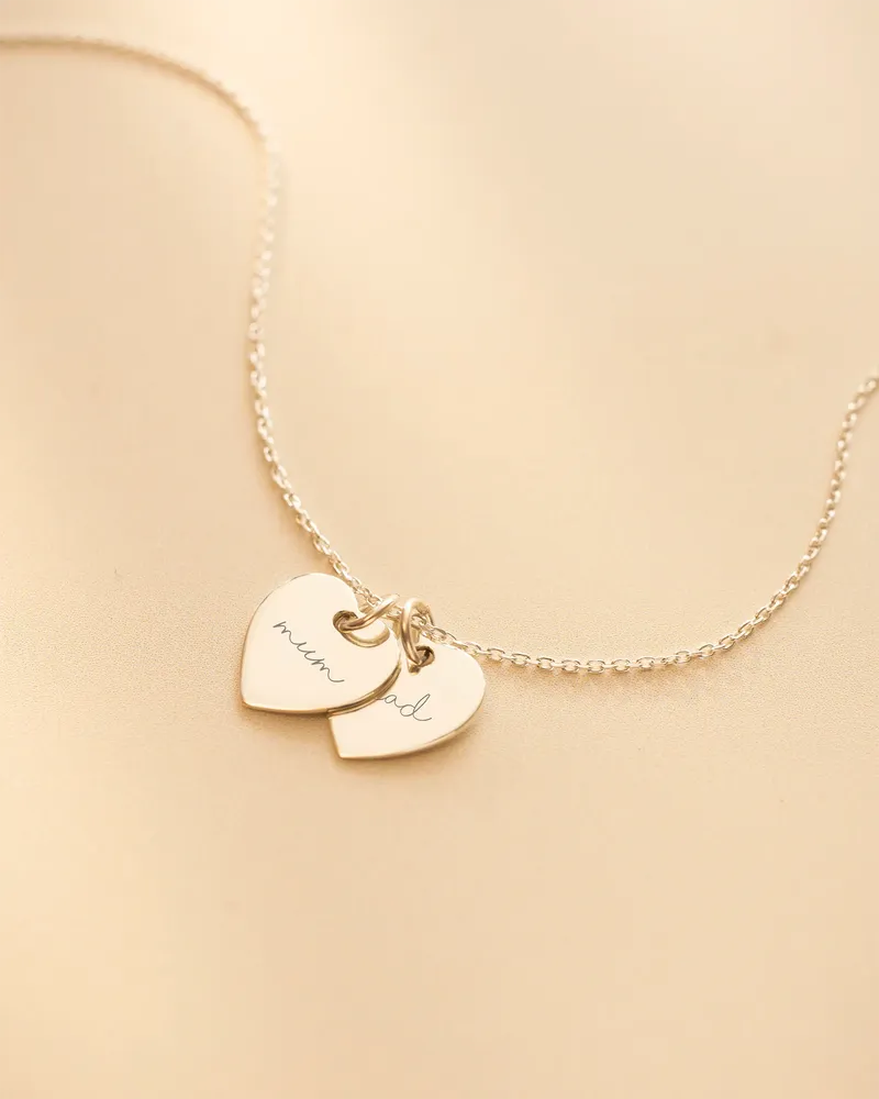 Collier Cœurs Entrelacés Personnalisé