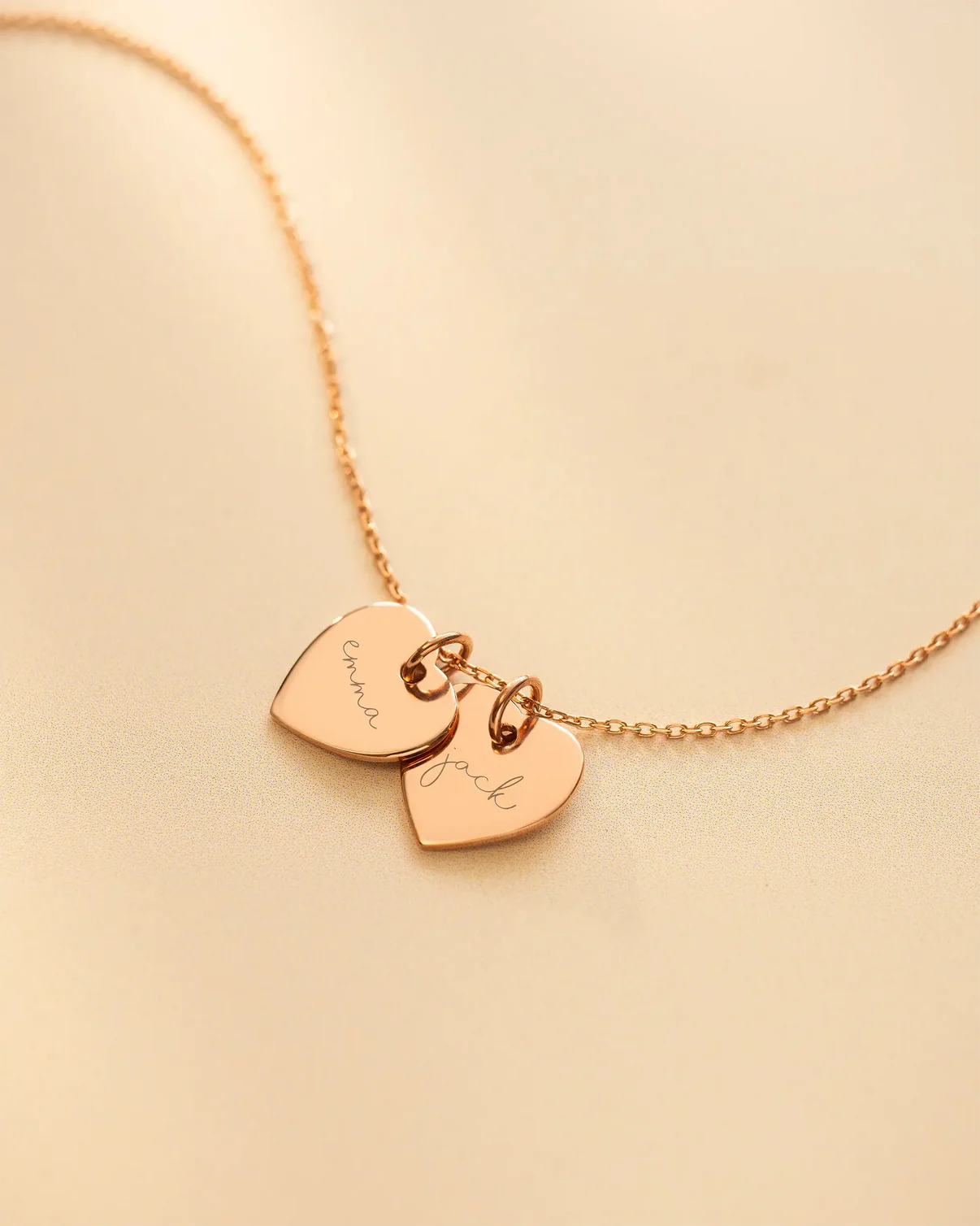 Collier Cœurs Entrelacés Personnalisé