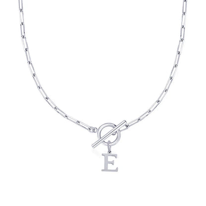 Collier Initiale Signature - Chaîne Trombone