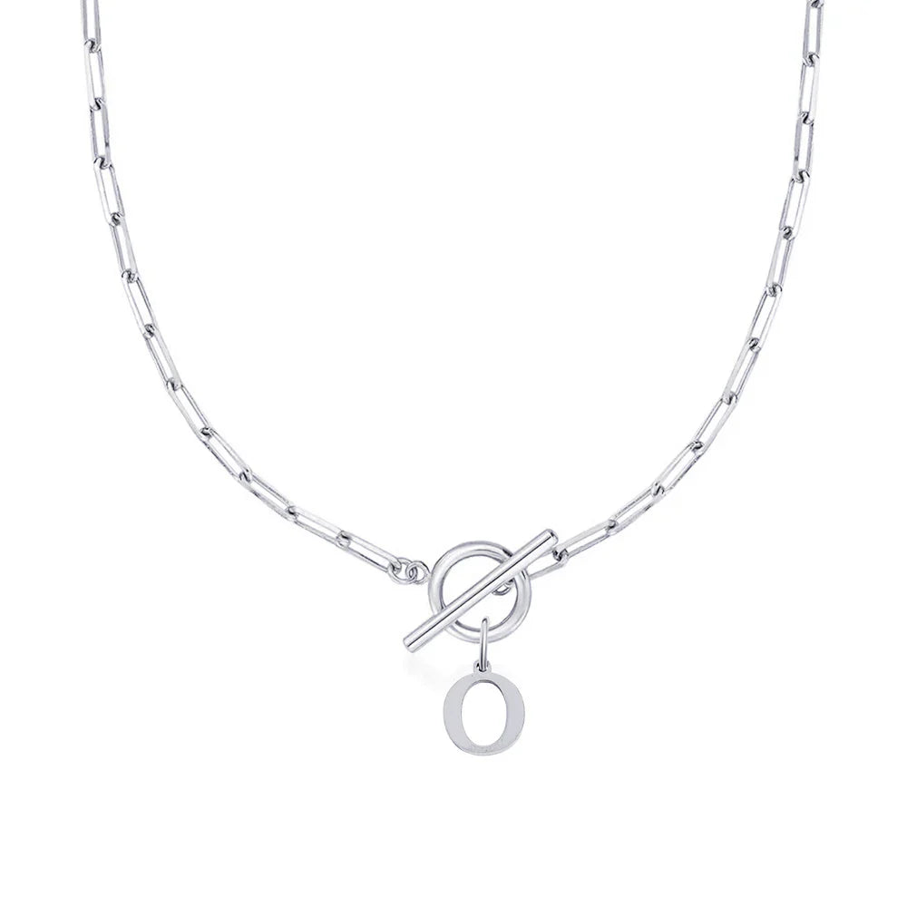 Collier Initiale Signature - Chaîne Trombone
