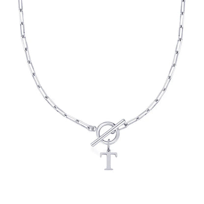 Collier Initiale Signature - Chaîne Trombone