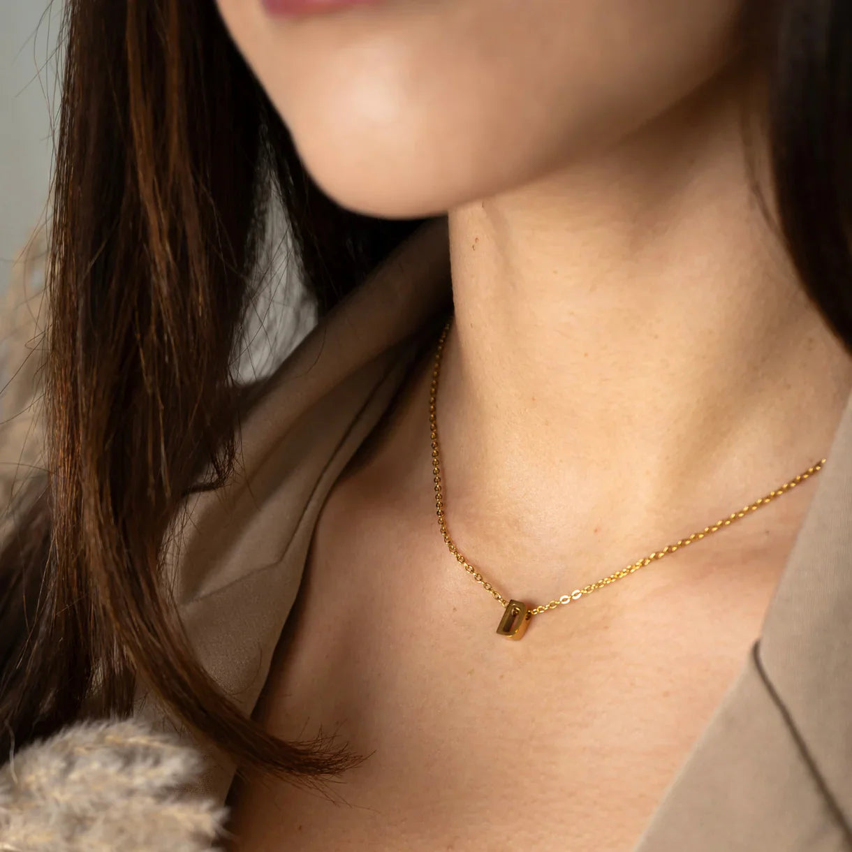 Collier Lettre Personnalisée – Format Mini