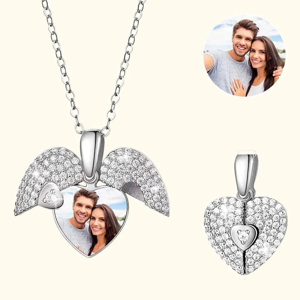 Collier Médaillon Cœur Photo