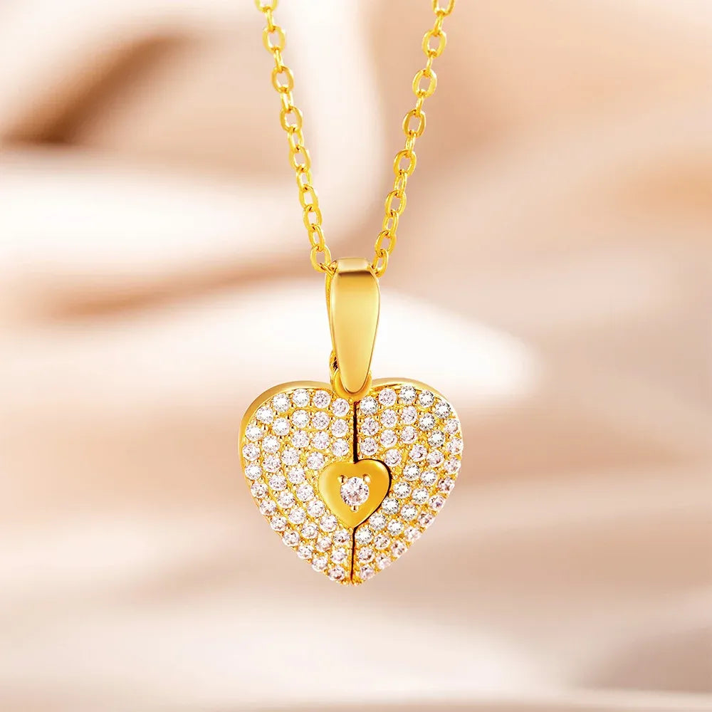 Collier Médaillon Cœur Photo