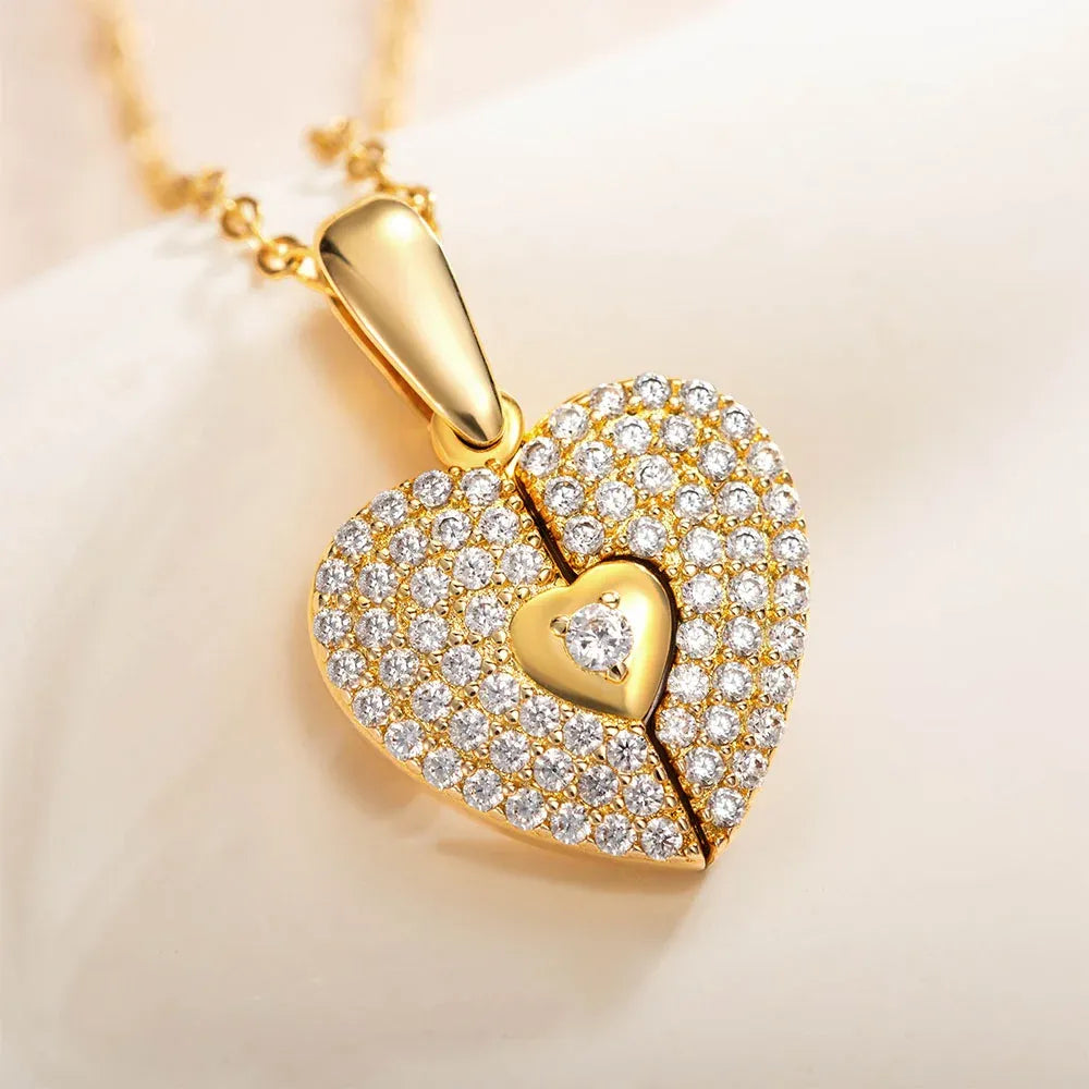 Collier Médaillon Cœur Photo