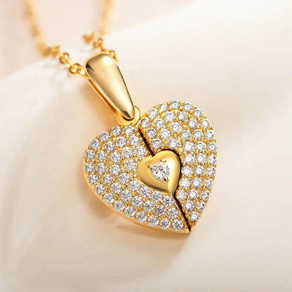 Collier Médaillon Cœur Photo