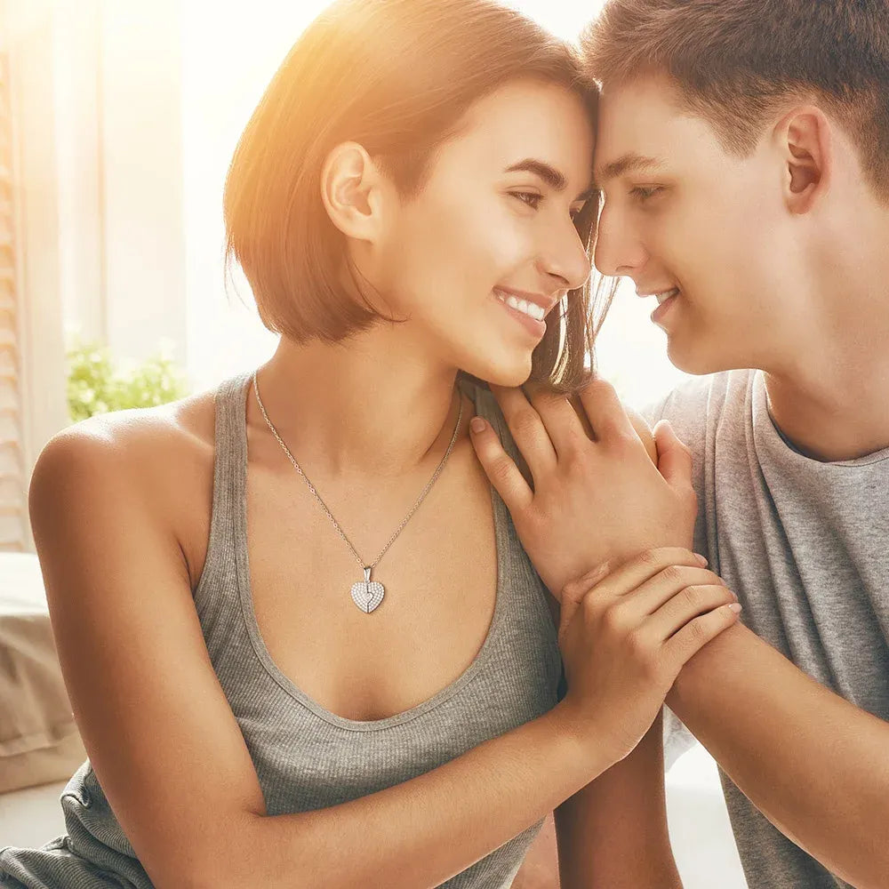 Collier Médaillon Cœur Photo